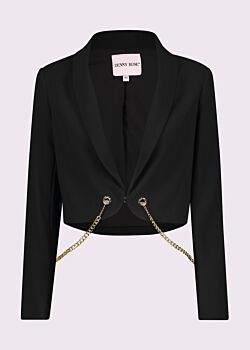 Blazer nero con catene Denny Rose